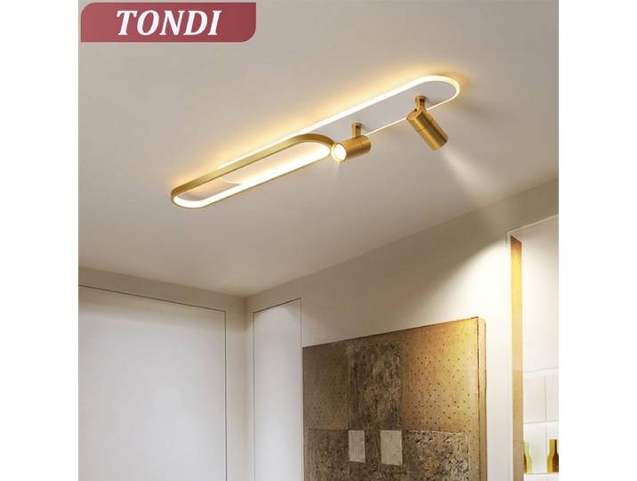 Plafonniers LED avec projecteurs pour chambre salon salle à manger Hall couloir longue bande plafonniers éclairage à la maison