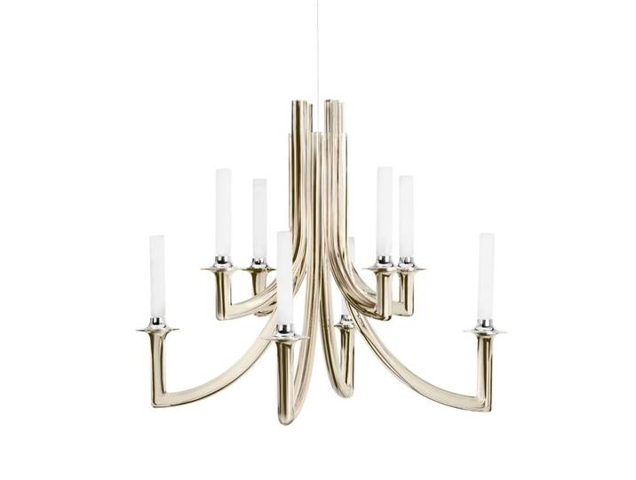 KARTELL lampe à suspension KHAN (Champagne poli - Polycarbonate 2.0 recyclé)