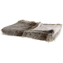 DECKE Dunkelbraun Asdad 180/220 cm