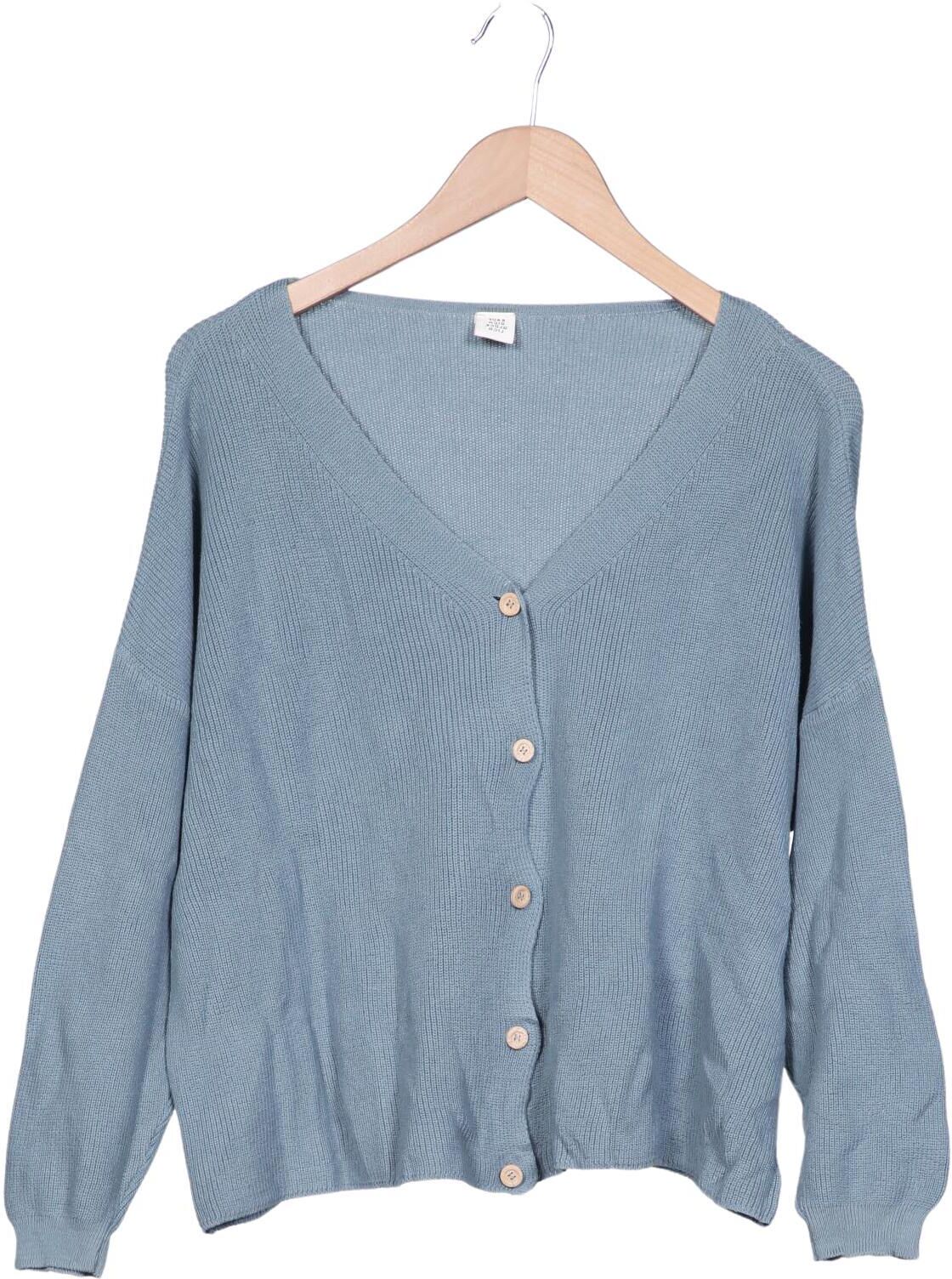 Kauf dich glucklich Damen Strickjacke, Hellblau, Gr. S, Baumwolle - Second Hand