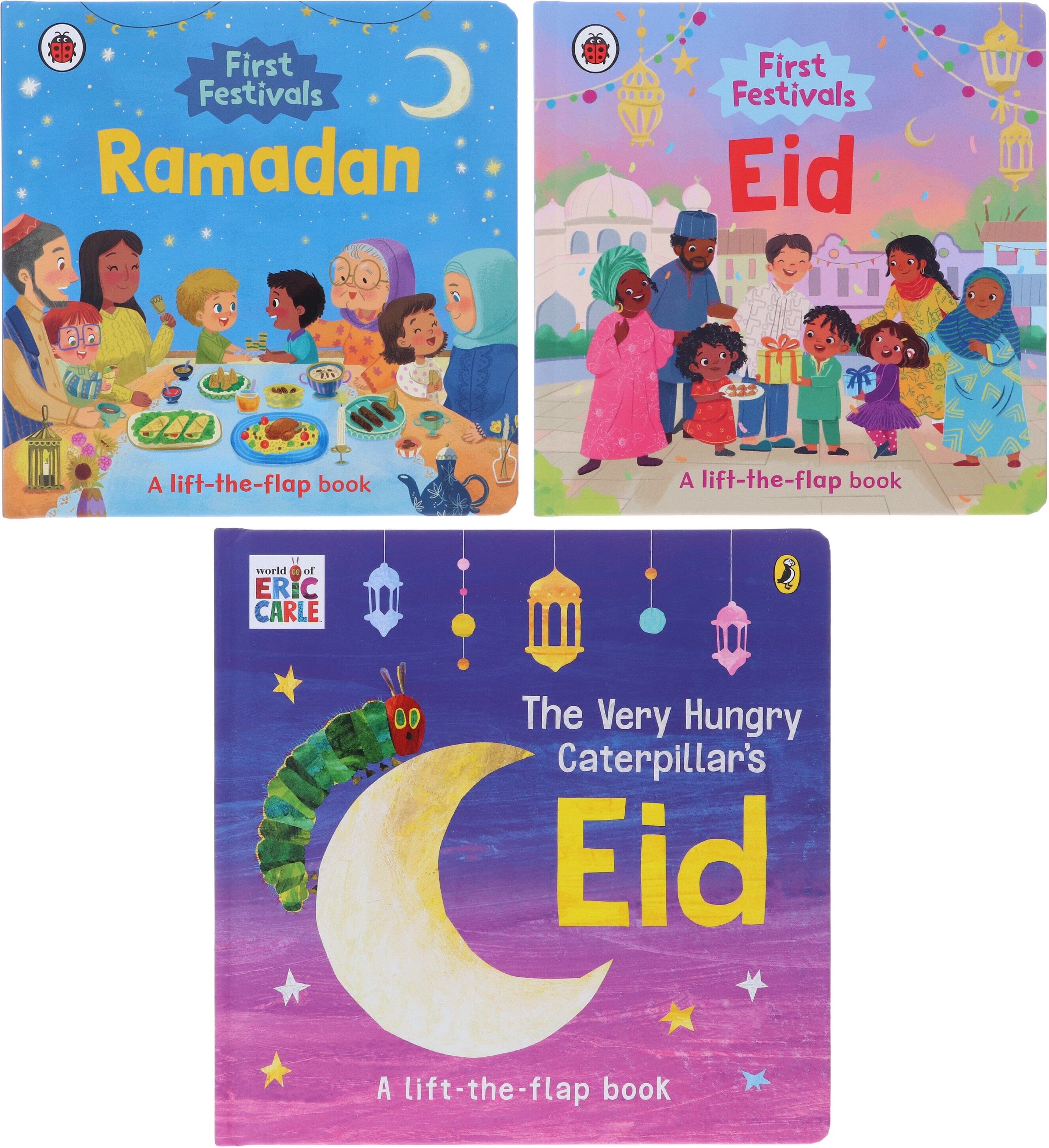 The First Festivals Series 3 Books Collection Set (A Lift-the-flap Book) - Ages 2-5 - Board Book Ladybird