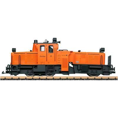 Diesellokomotive LGB "LGB Schienenreinigungslok - L21671", orange, Modelleisenbahn-Fahrzeuge, KinderB:12cm H:16cm L:44cm, Kunststoff, Metall, Made in Europe, B:12cm H:16cm L:44cm