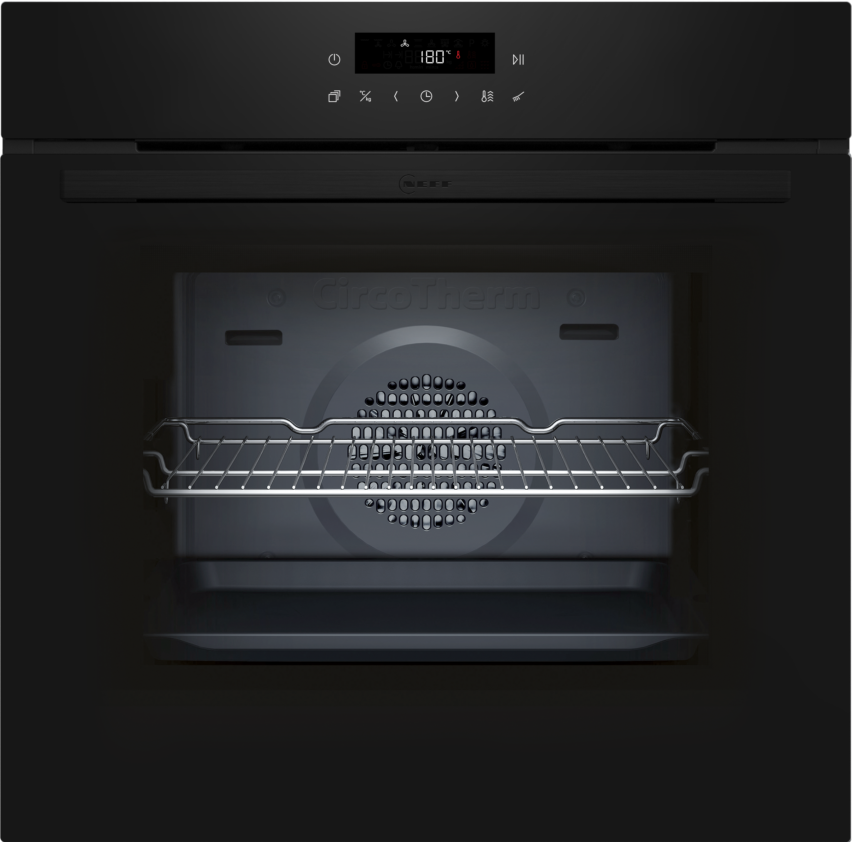 NEFF Backofen-Set "BTX48PIB0", Energieeffizienz: A+ (A+++-D), schwarz, Herdsets, Heißluft-Air Fry Funktion & extra schnelle Kochfeld-Powerstufe