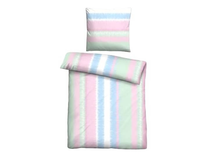 Traumhaft schlafen - Castell - Markenbettwäsche Bettwäsche Mikrofaser 0561120 Streifen 1x 135x200 cm + 1x 80x80 cm, Mint