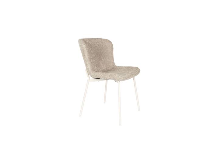 Chaise de salle à manger en polyester marron Marion