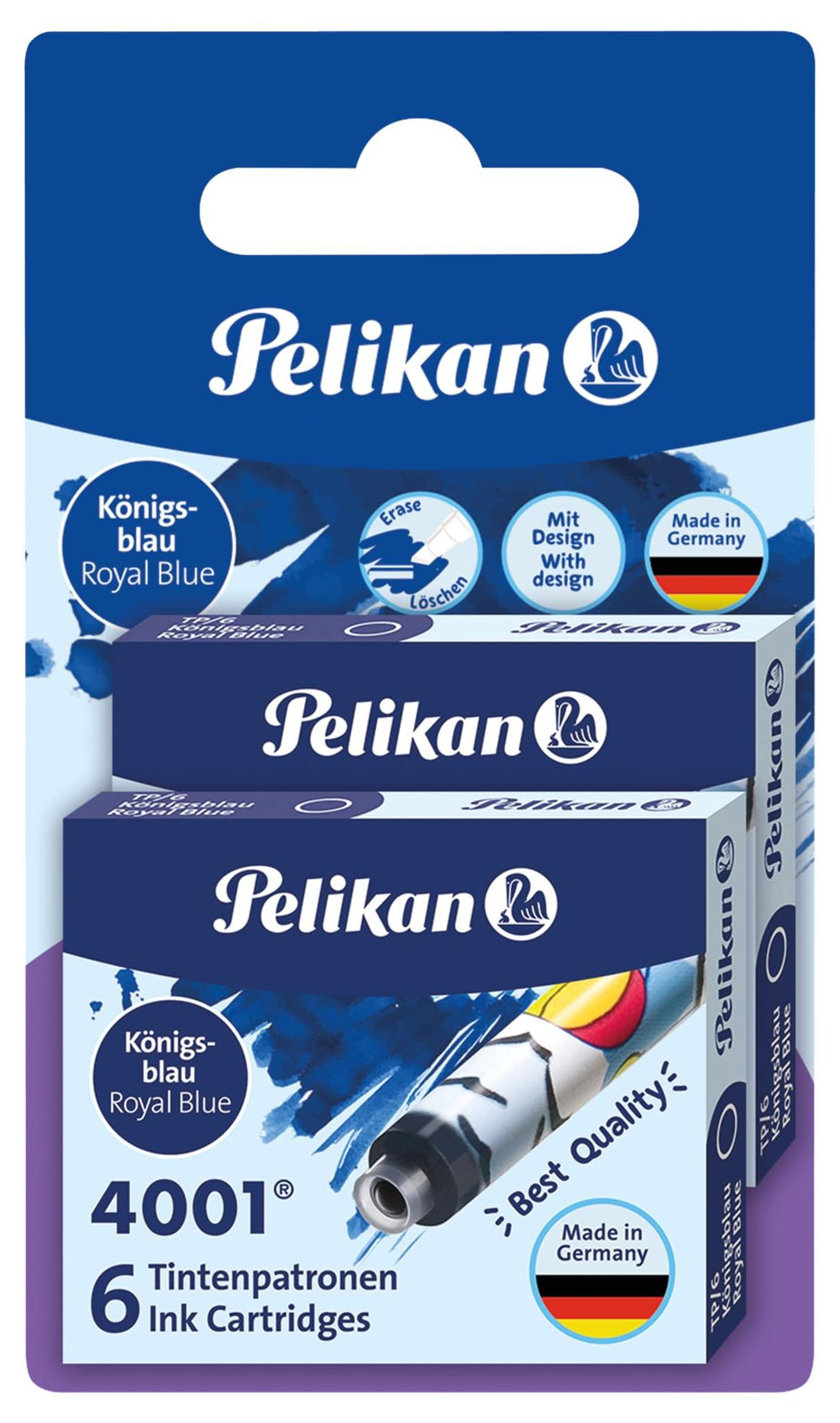 Pelikan, 2 stuks, blauw