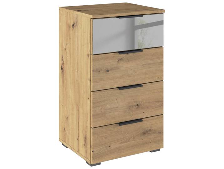 Rauch Möbel Kommode, Eiche Artisan, Kunststoff, 4 Schublade(n) Schubladen, 40x81x42 cm, Blauer Engel, Goldenes M, Made in Germany, Wohnzimmer, Kommoden & Sideboards, Kommoden