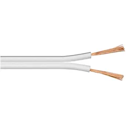 Goobay Lautsprecherkabel weiss CCA (25 m, 4 mm2), Lautsprecherkabel, Weiss