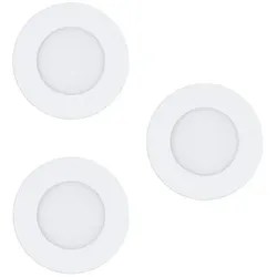 EGLO, Deckenleuchte, Set of 3x Fueva-Z recessed white Ø8.5 - TW - Zigbee, Bluetooth (360 lm)