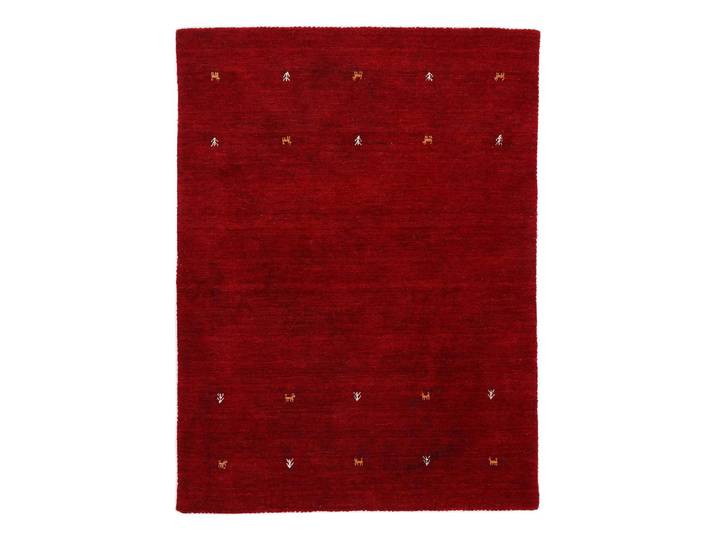 Tapis en laine Gabbeh Uni Rouge/Rouge 200 x 250cm Laine