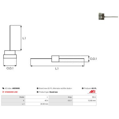 AS-PL Gleichrichter, Generator ard9008
