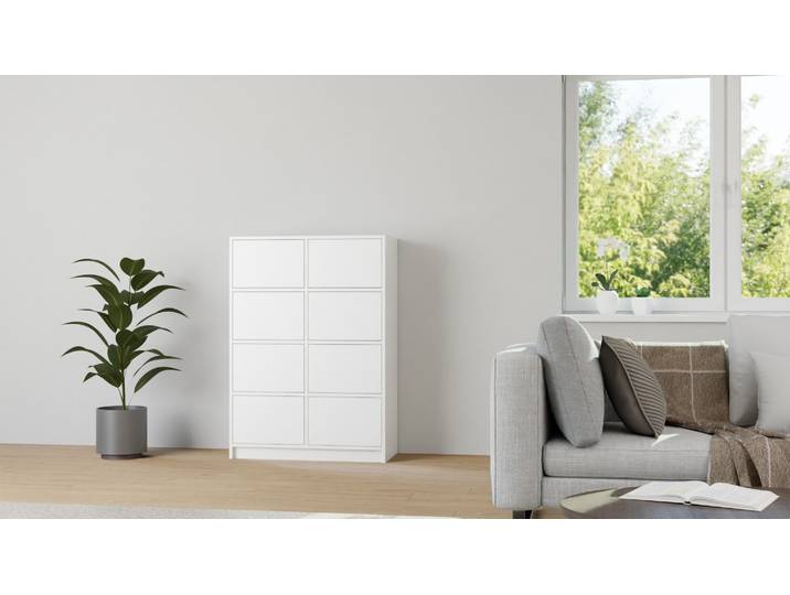 Apothekerkommode nach Maß MDF Beschichtet MDF Weiß matt