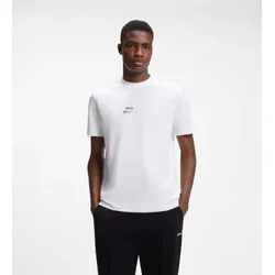 BOSS für Herren. 50564740 Weißes Foto-T-Shirt (L), Lässig, Baumwolle, Kurzarm