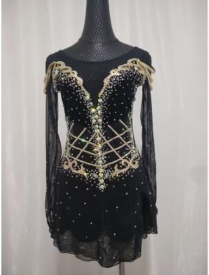 LightInthebox Customized Kosten Performance Costumes For Adults And Children Figure Skating Costumes Competition Training Women's Skirts Performance Costumes