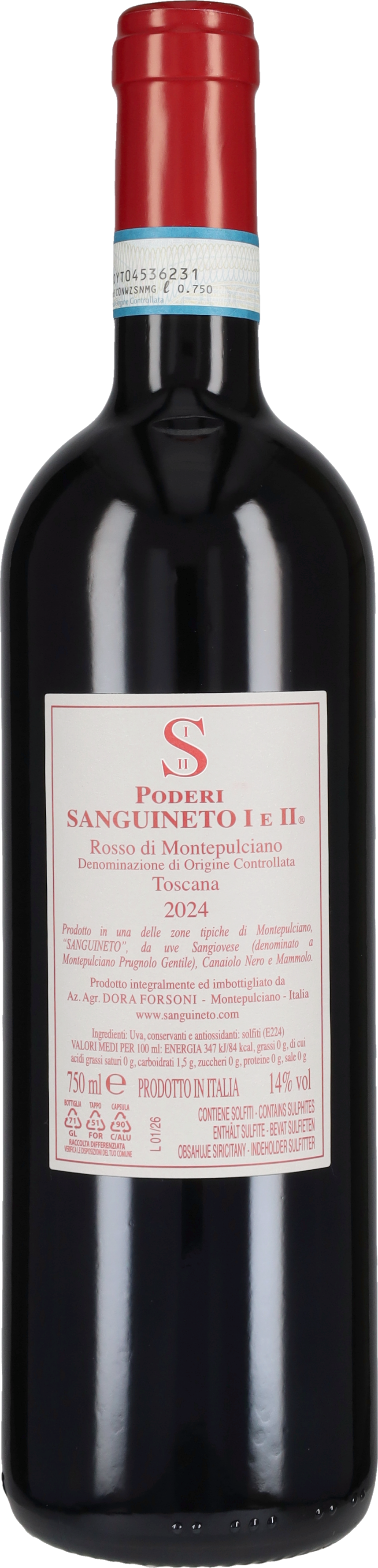 Rosso di Montepulciano Poderi Sanguineto 2024