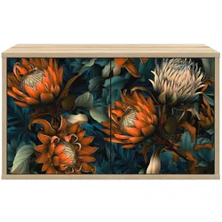 vidaXL, TV Möbel, Labeler (Orangenmuster) (33 x 69 x 40 cm)
