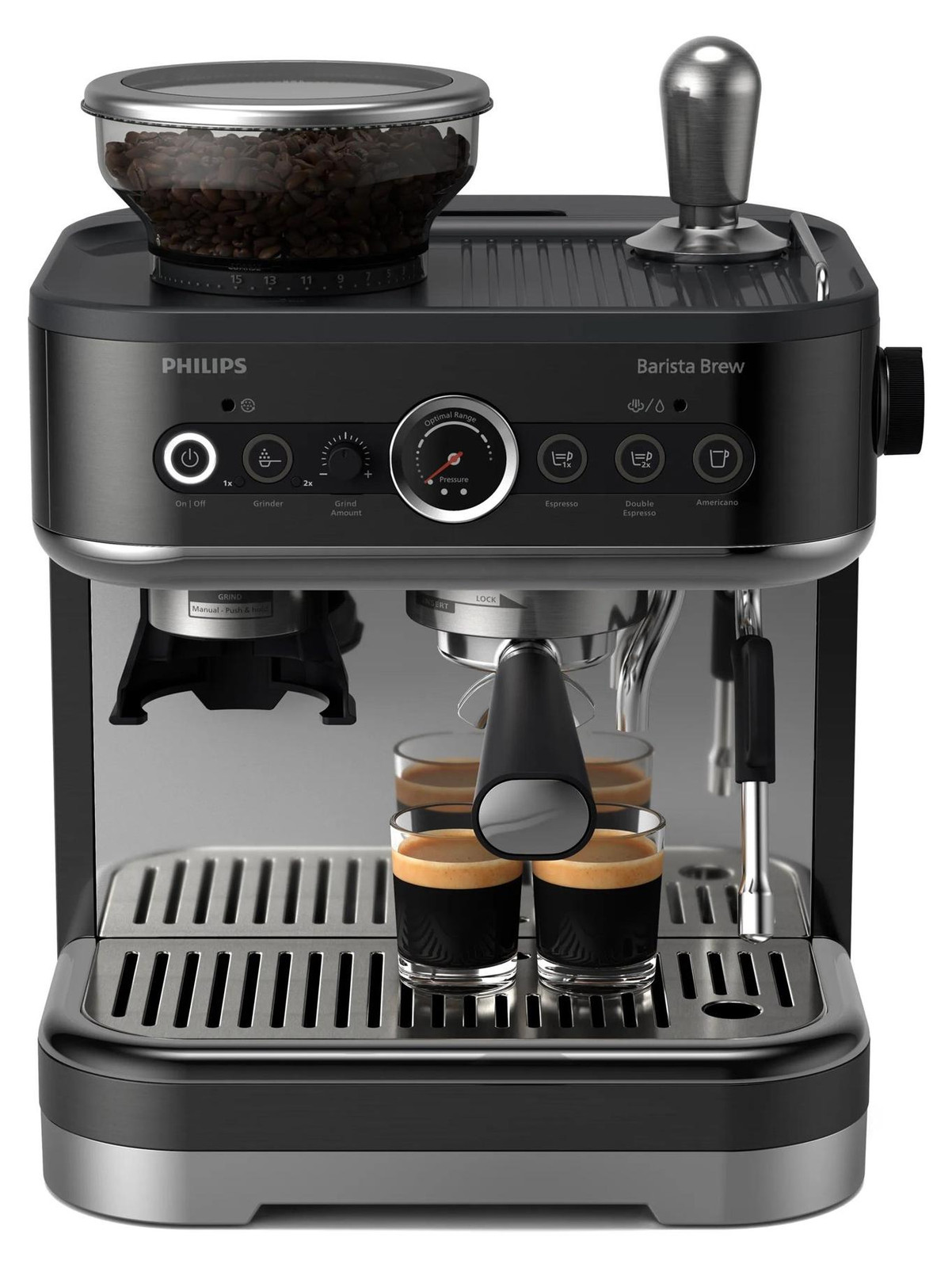 Philips PSA 3218/10 Barista Brew Koffiemachine, Zwart