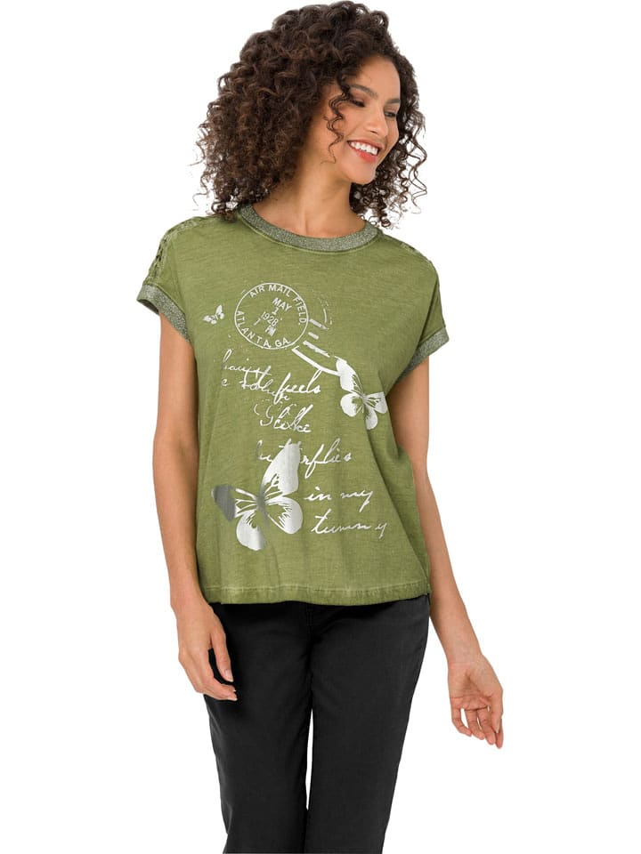 Heine Shirt in Khaki - 42