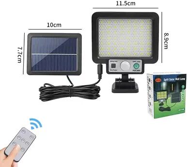 Perfect Picks Market Solar Motion Sensor Wall Light Outdoor Waterproof Split Security Lamp jx f72 56led