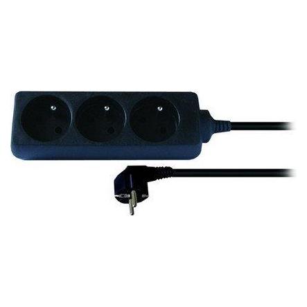 Olight Solight extension cord, 3 sockets, black, 3m (3 m) (8595092108335)