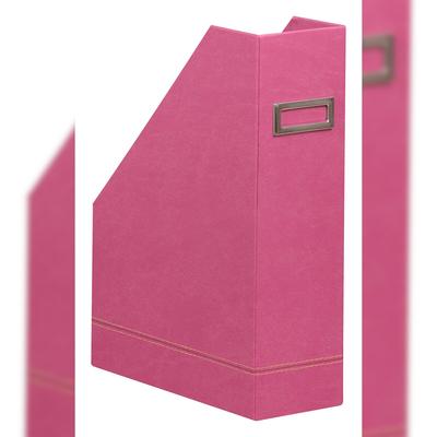 Rhodiarama Stehsammler aus Kunstleder, 10x25x31cm - Fuchsia 194551C