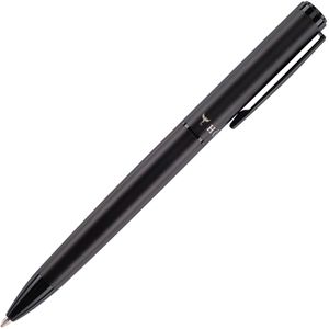 Hörner Kugelschreiber Silva 1010, Gehäuse schwarz, Metall, Schreibfarbe blau