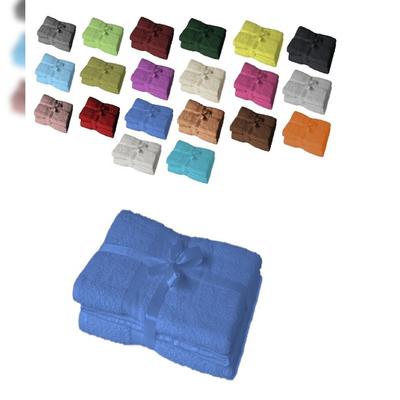 EXKLUSIV HEIMTEXTIL Saunatuch 2er Set 80 x 200 cm Royalblau