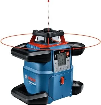 BOSCH Professional Akku-Rotationslaser GRL 600 CHV, Empfänger, Fernbedienung, Koffer 0.601.061.F00 (1 × 4 Ah)