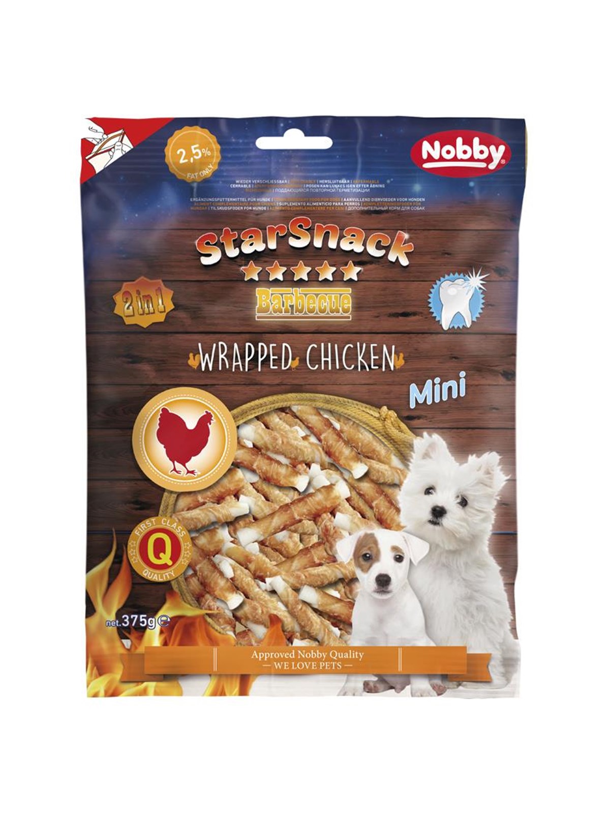 StarSnack BBQ Mini umwickeltes Hähnchen 375 g