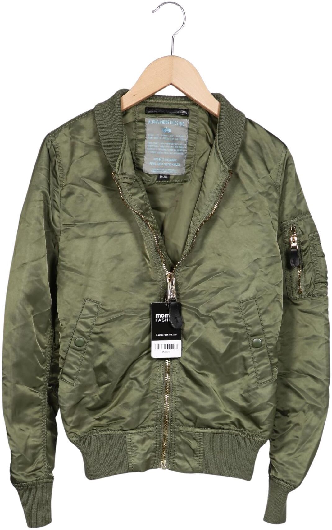 Alpha industries Damen Jacke, Grün, Gr. S, Synthetik - Second Hand