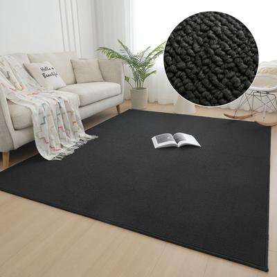 Teppich OTTO HOME "Jola, Uni-Farben, besonders dichte Qualität, Boho" Gr. 3, schwarz, B:120cm H:10mm L:180cm, Kunstfaser, Teppiche, Teppich, Wohnzimmer, Schlafzimmer, Flur, Kinderzimmer, wasserabweisend