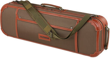 Roth & Junius Leather & Nylon Violin Case OL Oliv mit braunem Leder