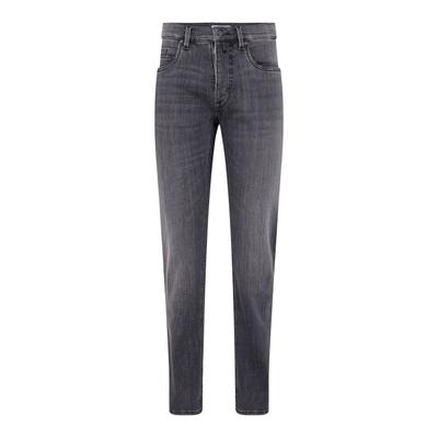 Tapered-fit-Jeans PIERRE CARDIN "Lyon Tapered", Herren, Gr. W34 L30, Länge 30, schwarz (grau used), Obermaterial: 92% Baumwolle CO. 5% Elastomultiester ELE. 3% Elasthan EL., uni, tapered fit, Jeans, aus Dual-FX-Stretch-Qualität
