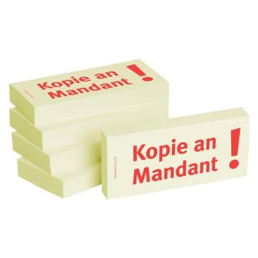 Bizstix Notiz 'Kopie Mandant' 75x35mm (35 x 75 mm) (1301010155)