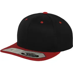 Flexfit 110 Fitted Snapback Cap, black / red