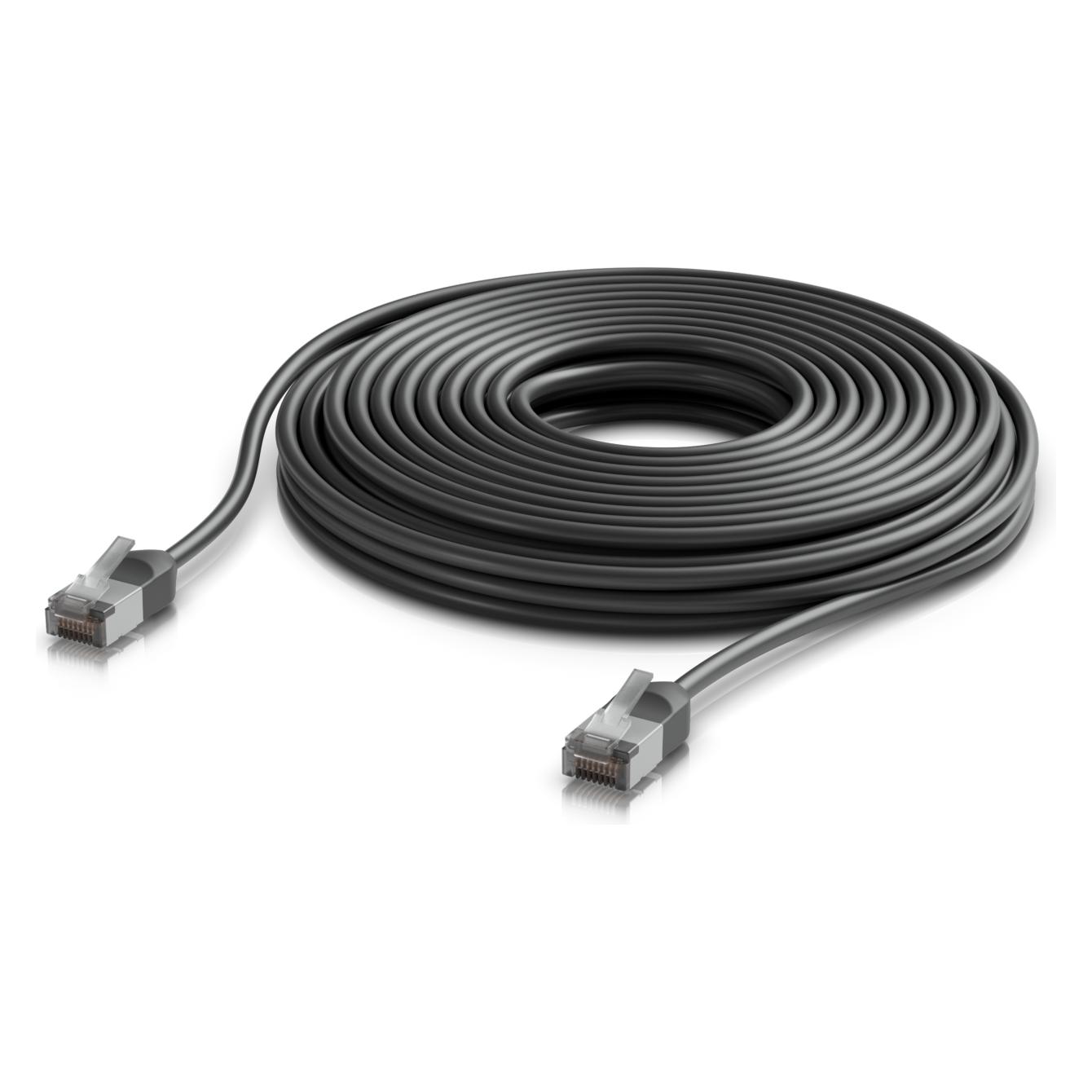 Ubiquiti UniFi Premium Patch Cable Outdoor . 12m . black . UACC-Cable-Patch-Outdoor-C6A-12M-BK (CAT6a, 12 m) (UACC-Cable-Patch-Outdoor-C6A-12M-BK)