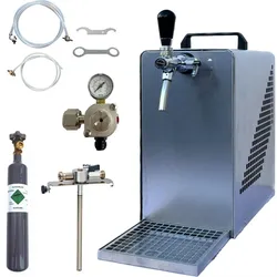 Bierkühler BieTal® Bierzapfanlage 30 L/h KOMPLETTSET 5 Liter Adapter - 0,5Kg CO2