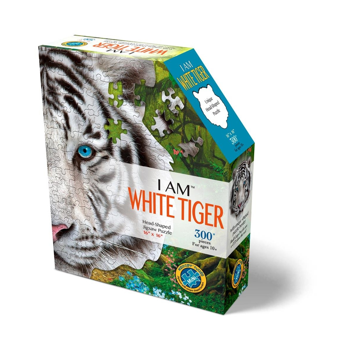 MADD CAPP Vormpuzzel Mini Witte tijger 300 stukjes