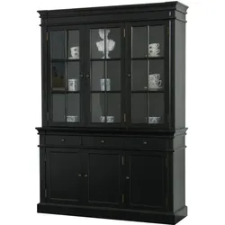 Ebuy24, Vitrine + Buffetschrank, Vitrinenschrank Amaretta (142 x 45 x 200 cm)