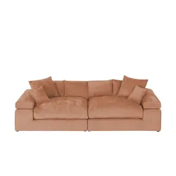 smart Big Sofa  Lianea ¦ rot ¦ Maße (cm): B: 260 H: 86 T: 133.0