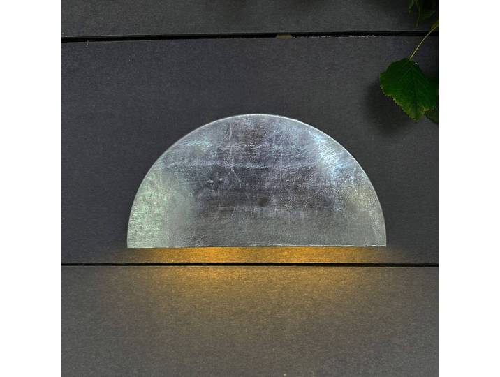 Dyberg Larsen Außenwandleuchte Scott, alu / grau / zink, Metall, Design