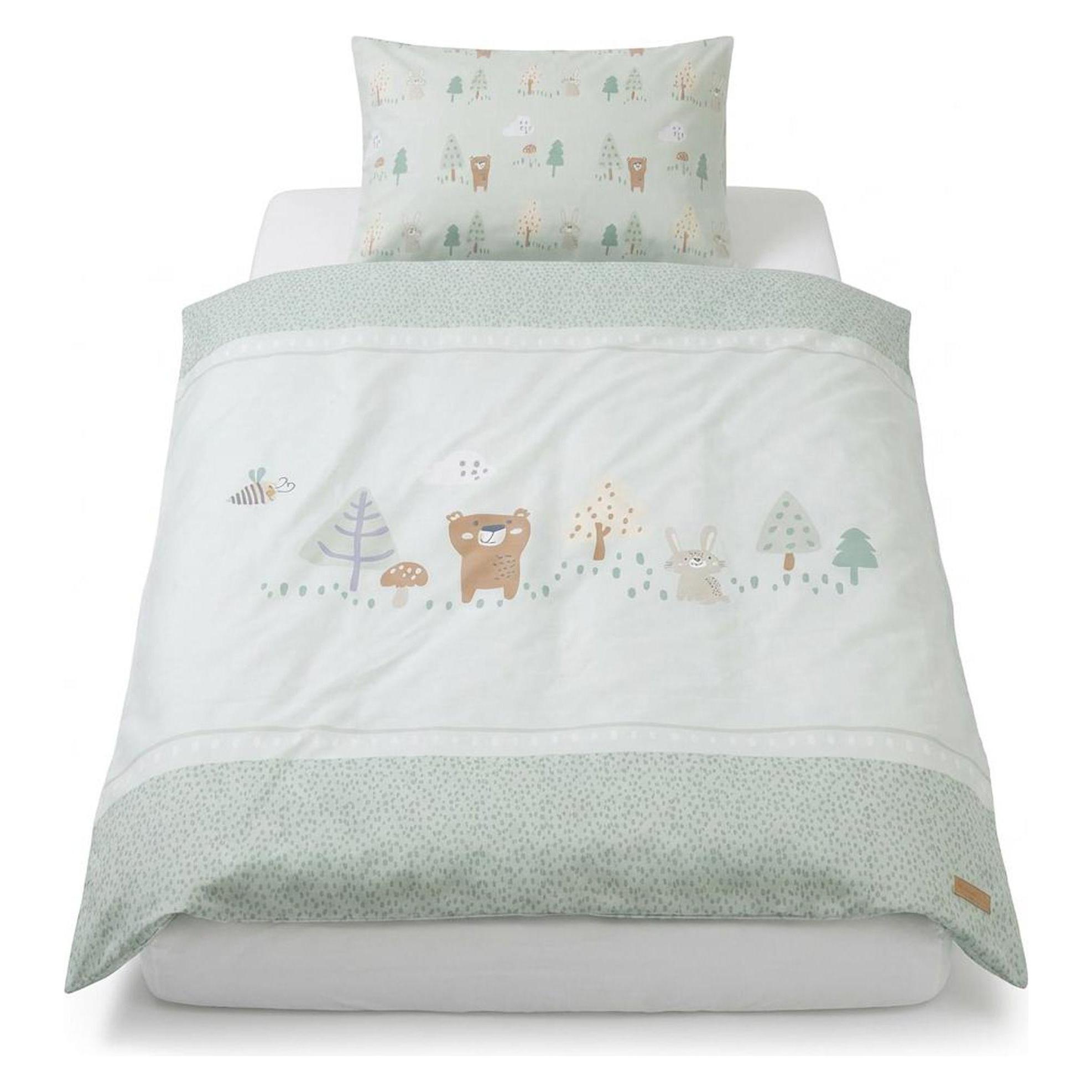 Roba Bettwäsche 2-teilig Woodland Buddies (135 x 100 cm, 60 x 40 cm) (1491S283)
