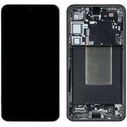 Samsung S24 Plus Original Display Assembled Frame - Black (Display, Samsung Galaxy S24+), Mobilgerät Ersatzteile, Schwarz