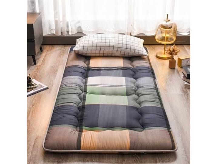 MAYFABD Japanische Faltbare Tatami Matratzenmatte Japanische Futon-Bodenmatratze Klappbett Tragbare Camping Matratze rutschfeste Bodenliege Schlafsofa für Heim Schlafsaal,B,150x200cm