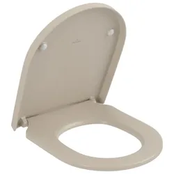 Villeroy & Boch Subway 3.0 WC-Sitz, oval, SoftClose, QuickRelease, 374x438x42mm, 8M42S1AM, Farbe: Almond