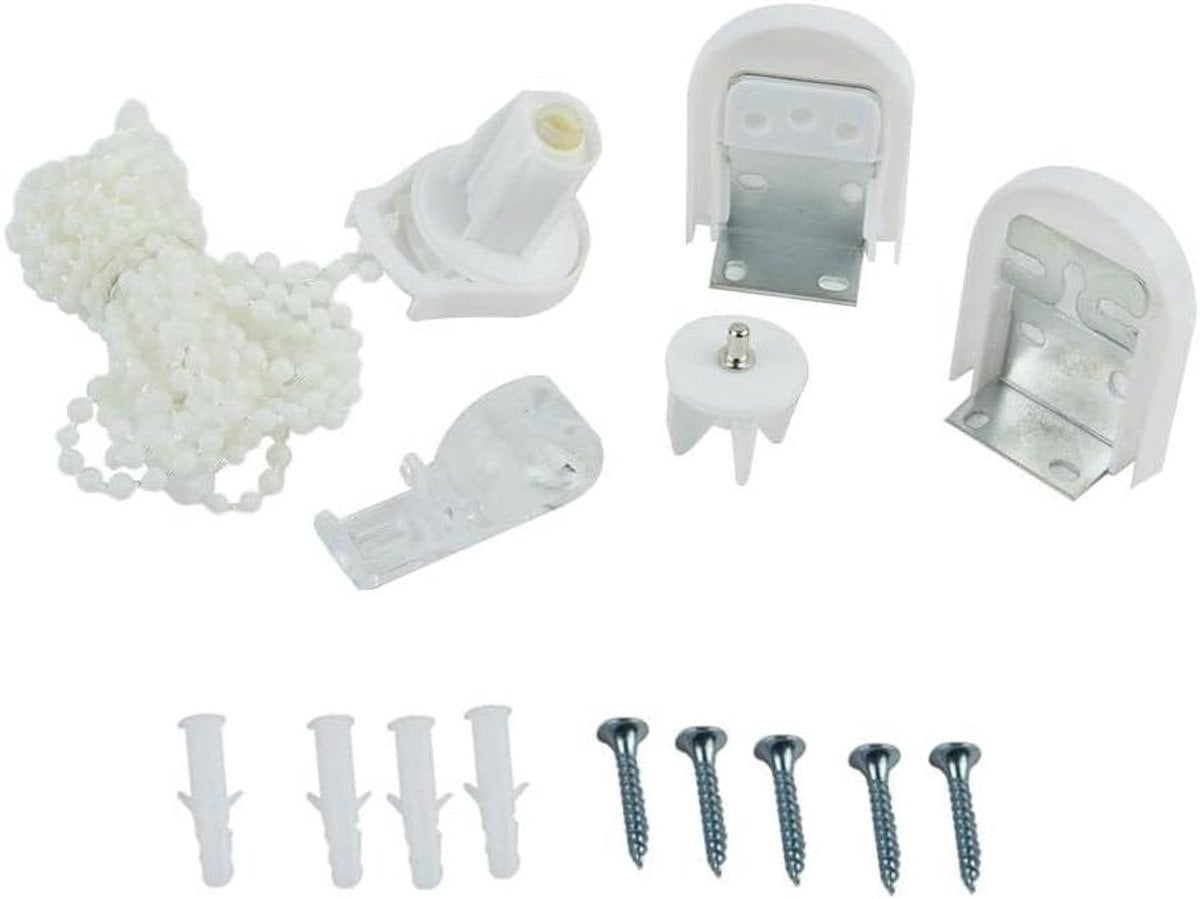 Rolgordijn Reparatieset met 300 cm Ketting in Wit