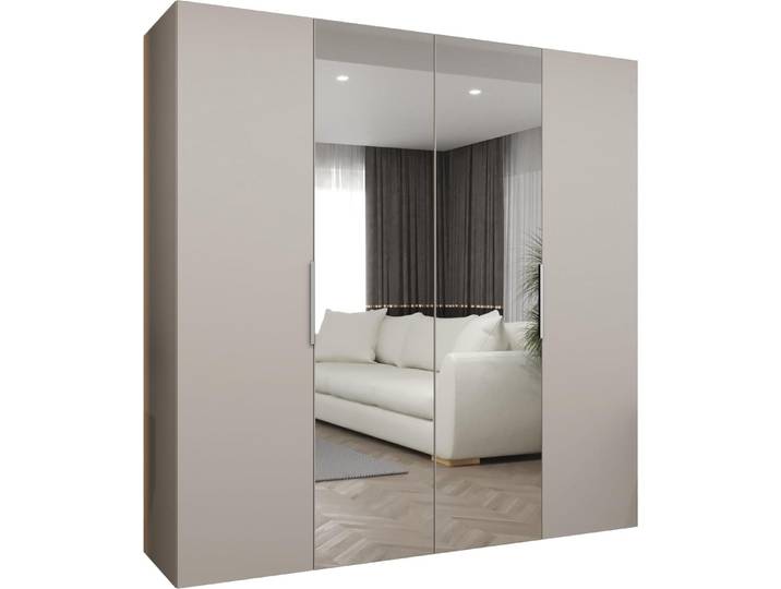 MEBLE KRYSPOL, Kleiderschrank, Schrank 200 cmx202x52, Kaschmir, Kaschmir