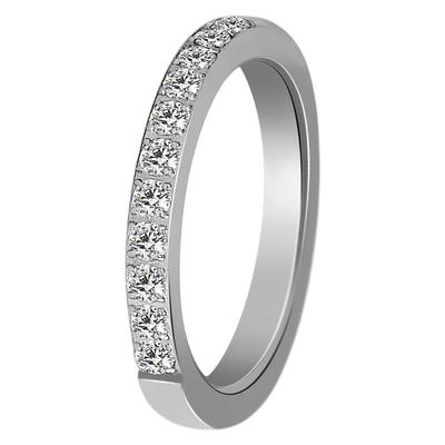 Verlobungsring AKZENT "Sveta, langlebig" Gr. 56, silber (silberfarbig), Fingerringe, Damen, 56, Edelstahl, Verlobungsring