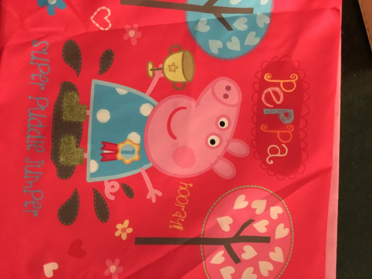 Peppa Pig kussensloop voor kinderen, 40 x 40 cm