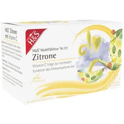 H&S Zitrone mit Vitamin C Filterbeutel 20X2,5 g